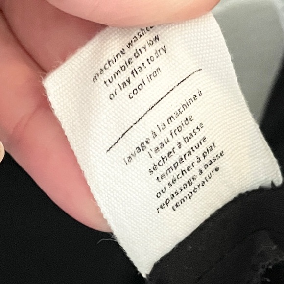 Oak + Fort Women's Jumpsuit Black Deep plunge V neck Pockets Wide leg S - Picture 10 of 12